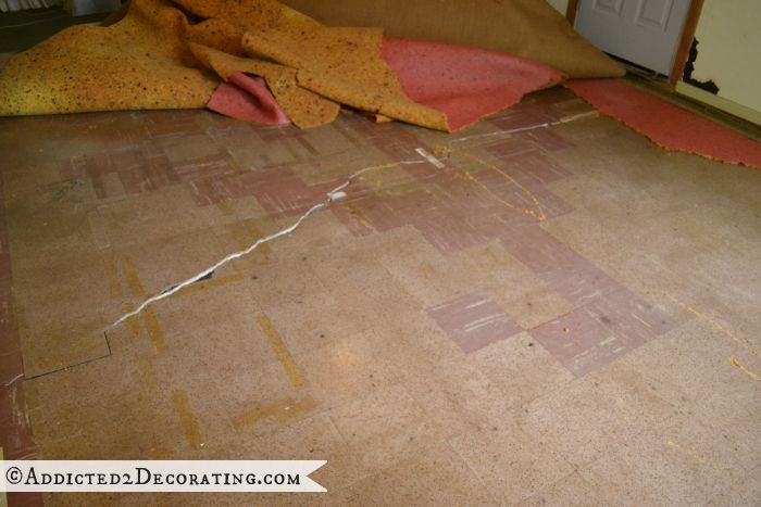 asbestos floor tiles - nine inch square tiles