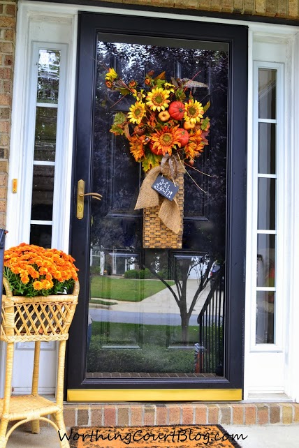 glass storm door via Worthing Court