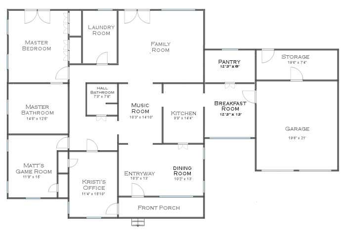 house floor plan - long term goal