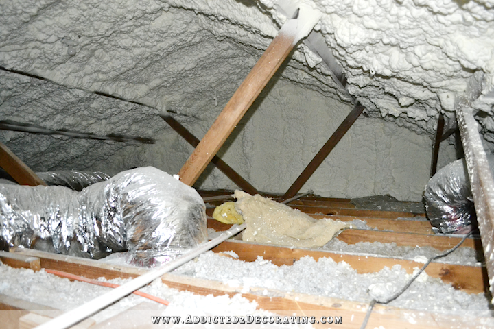 attic with new insulation
