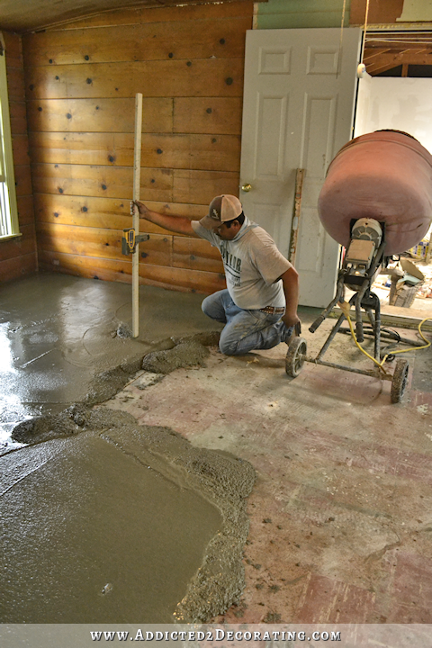 breakfast room floor leveling - 6