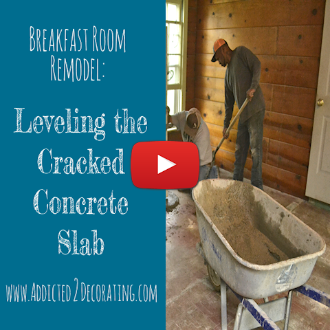 I Have A Level Breakfast Room Floor! (Leveling A Concrete Floor With A New Layer Of Concrete) [VIDEO]