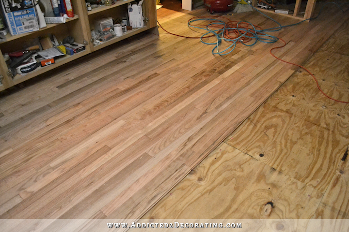 Breakfast Room/Pantry Hardwood Flooring Installation Progress