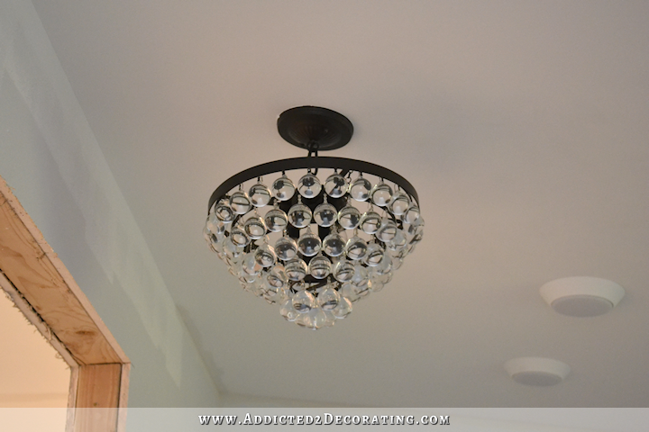 Pantry Lighting Plus Adapting A Flush Mount Light For A Slanted