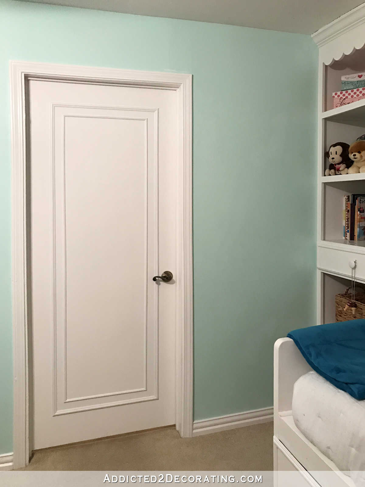 How to update flush interior doors with molding