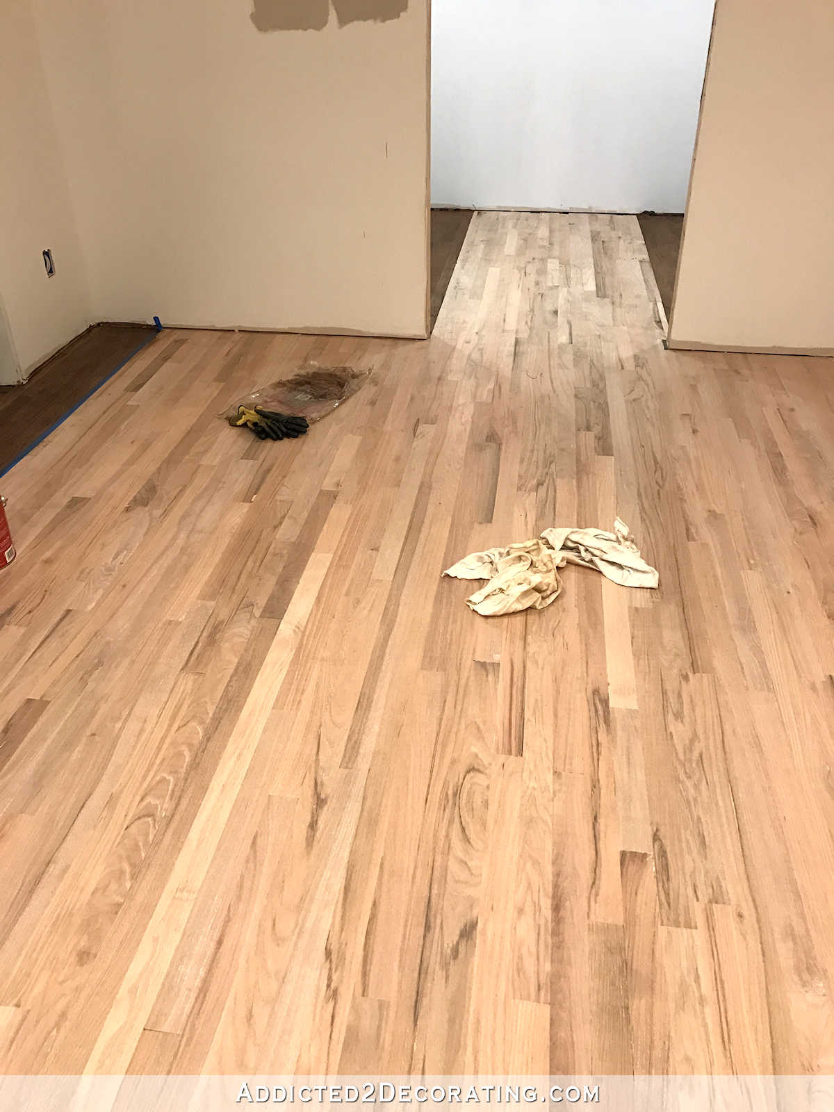 Staining My Red Oak Hardwood Floors, How To Clean Red Oak Hardwood Floors