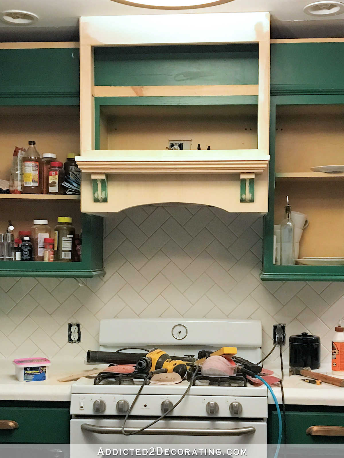 how to build a custom wood range hood cover - 29 - make sure combustible material is at least 30 inches from the stove top