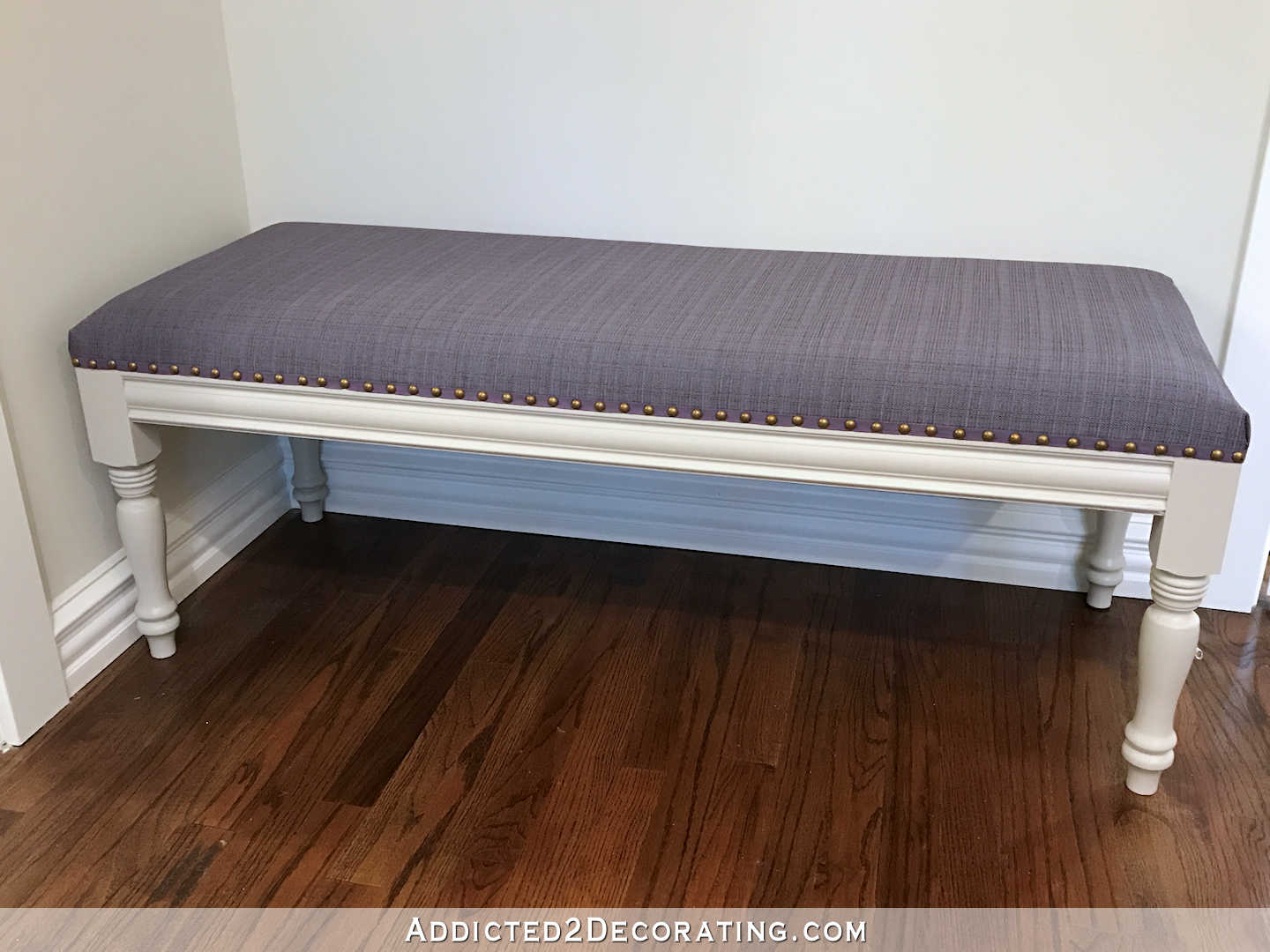 DIY Upholstered Dining Room Bench Finished How To Upholster