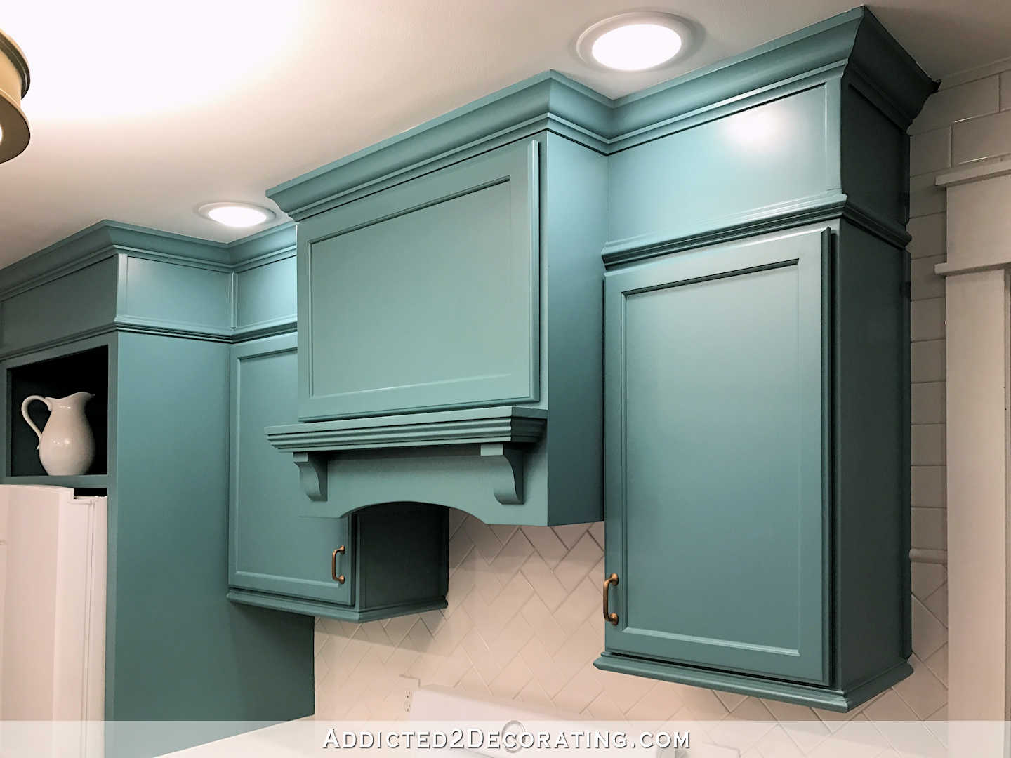 how to build a custom wood range hood cover - 33 - install cabinet door to cover the opening