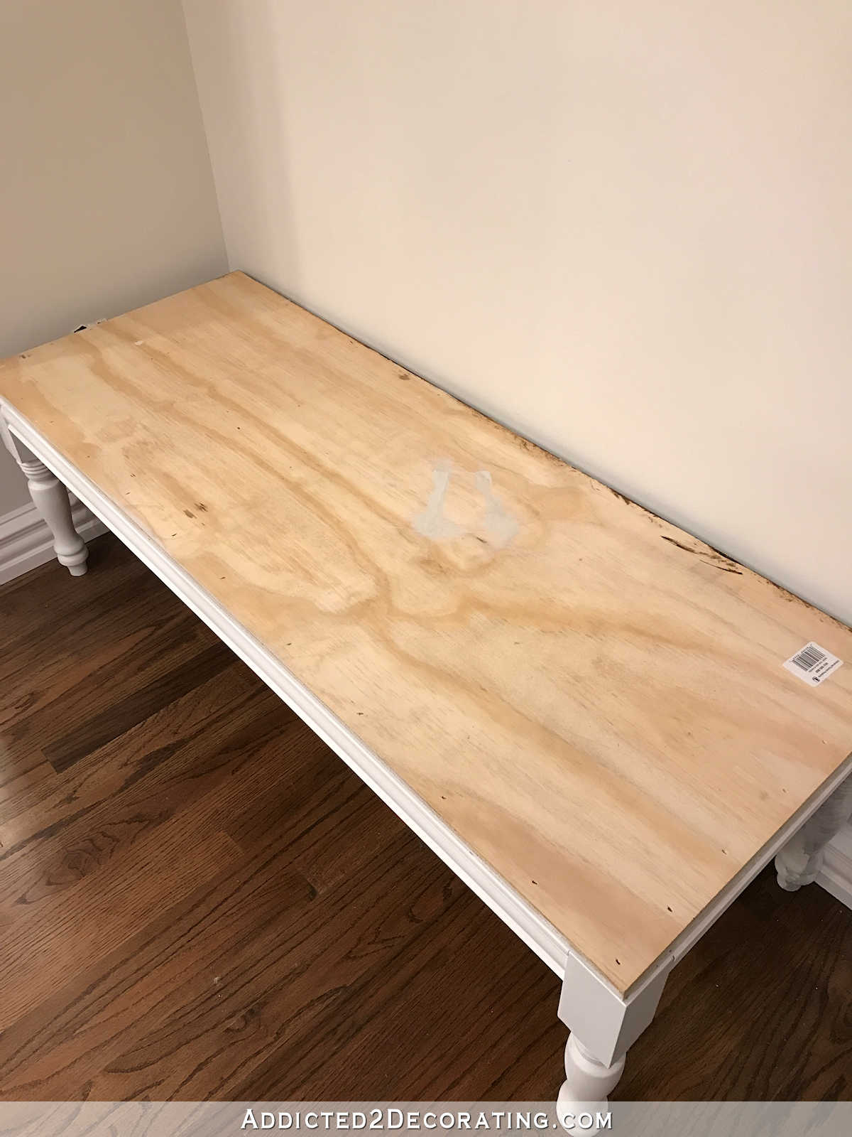 how to build an upholstered dining room bench - 12