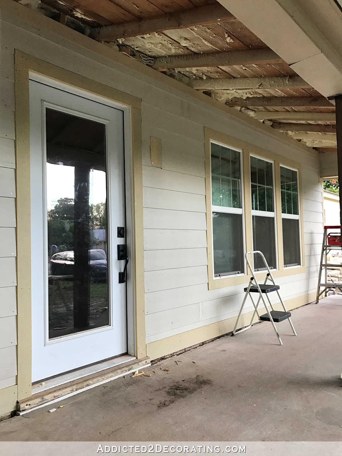 Front Porch Ceiling Progress Plus Haint Blue Vs White