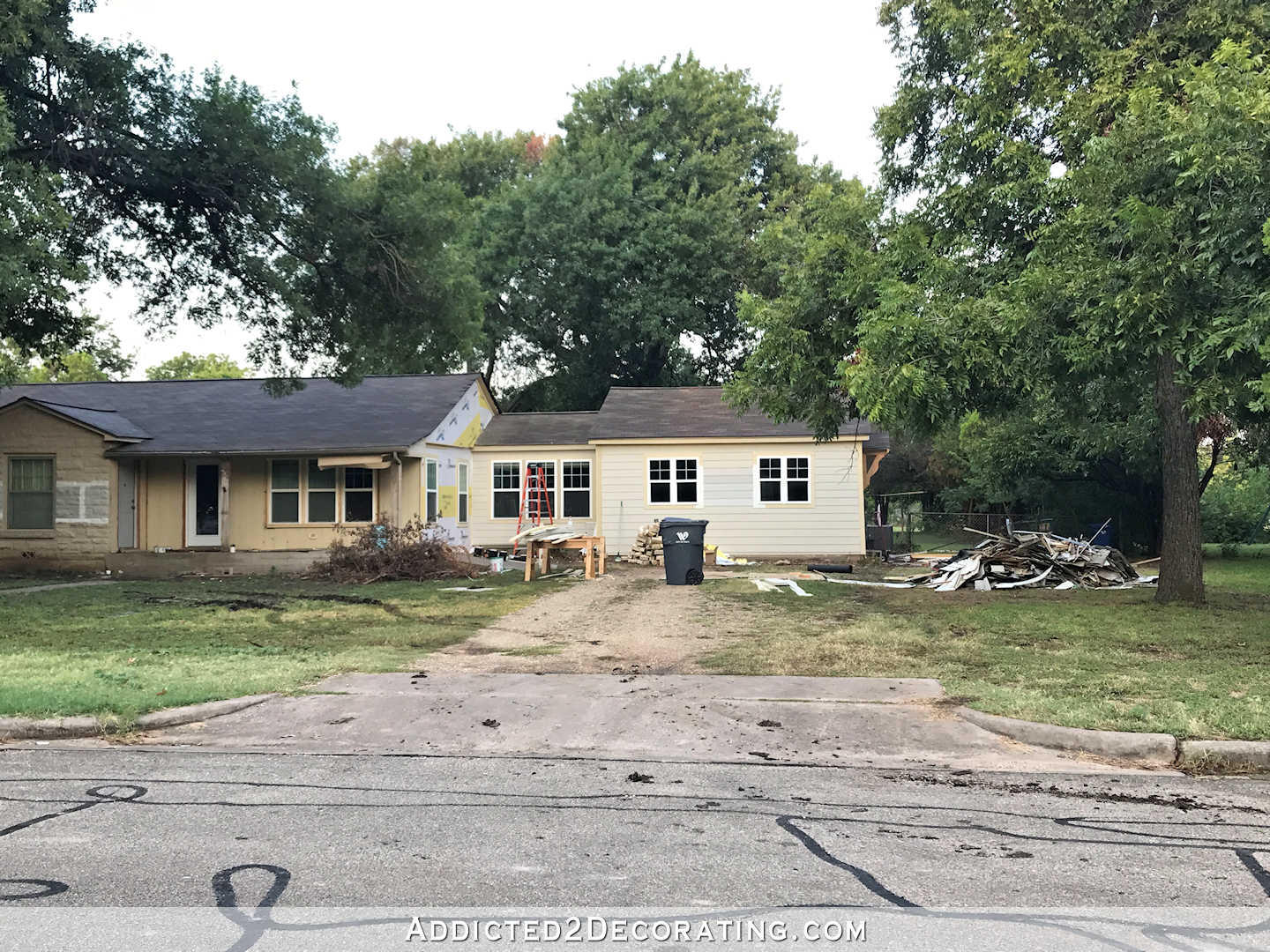 house exterior - front - driveway and studio