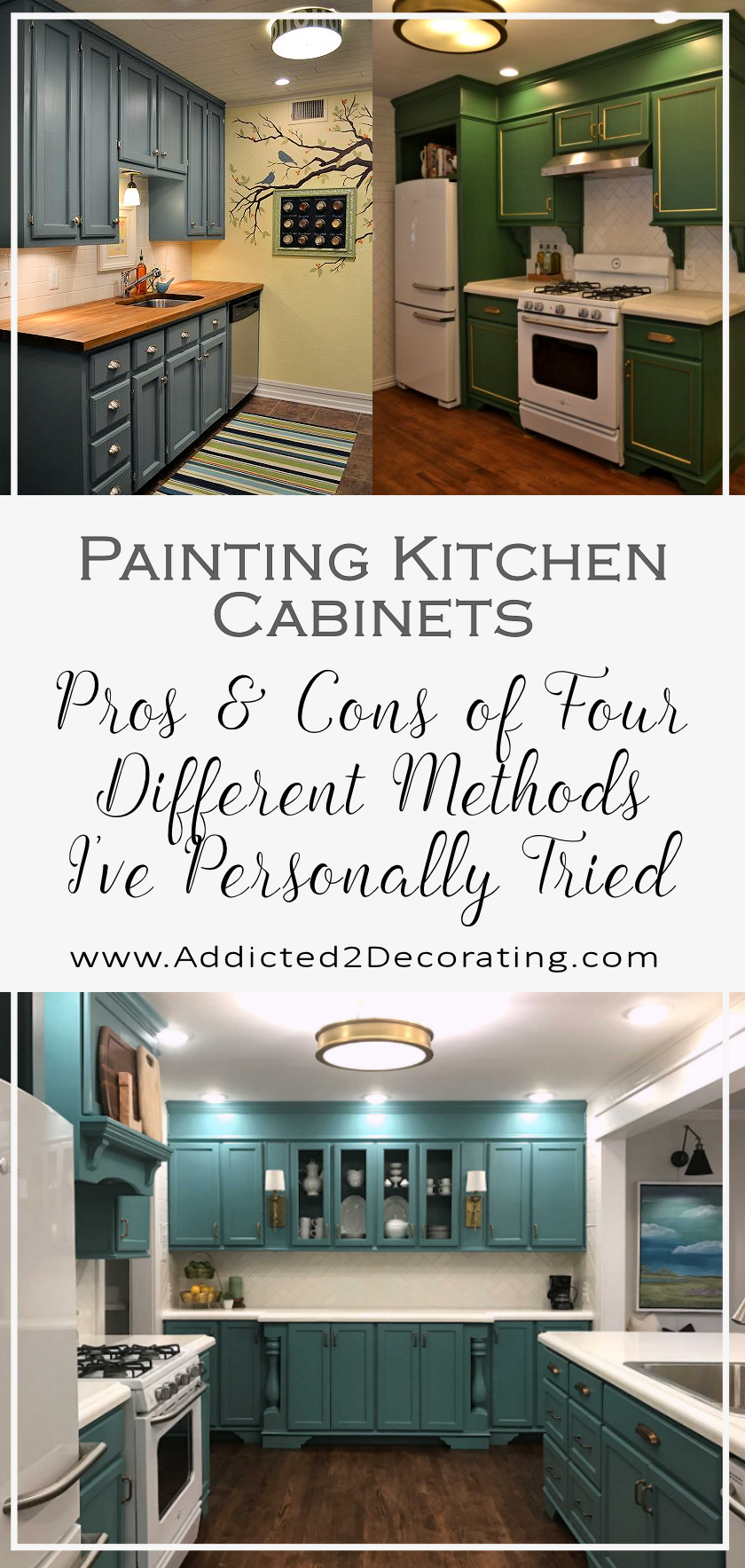 Painting Kitchen (And Bathroom) Cabinets – Pros & Cons Of Four Different Methods I’ve Personally Used