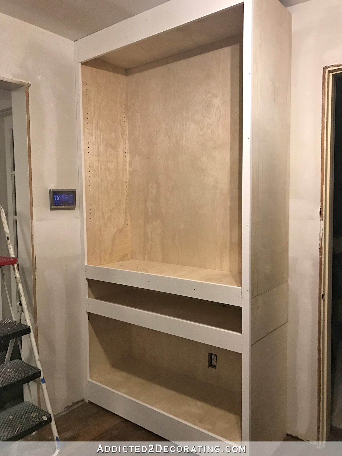 how to build cabinets- 19 - add trim between sections