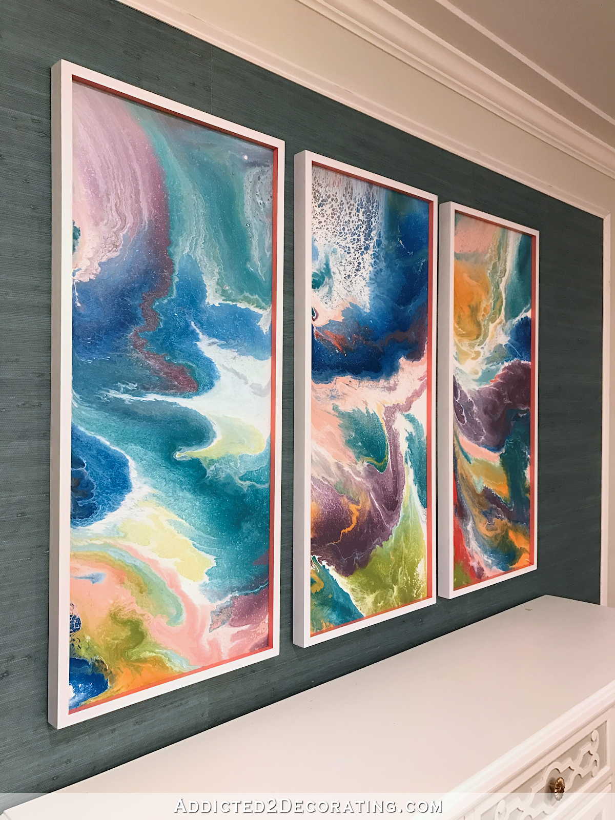 Easy and Inexpensive DIY Modern Frames For Artwork Addicted 2 Decorating