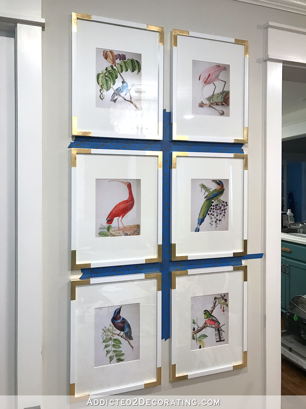 New Living Room Artwork Gallery Wall Of Bird Illustrations