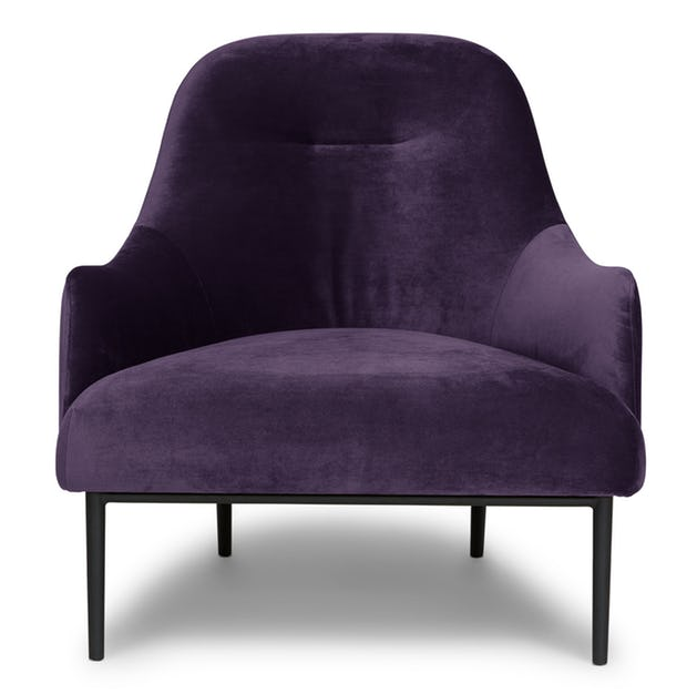 deep purple chair from Article