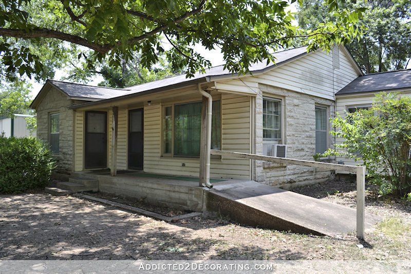 This is how the front porch looked when we bought the house.