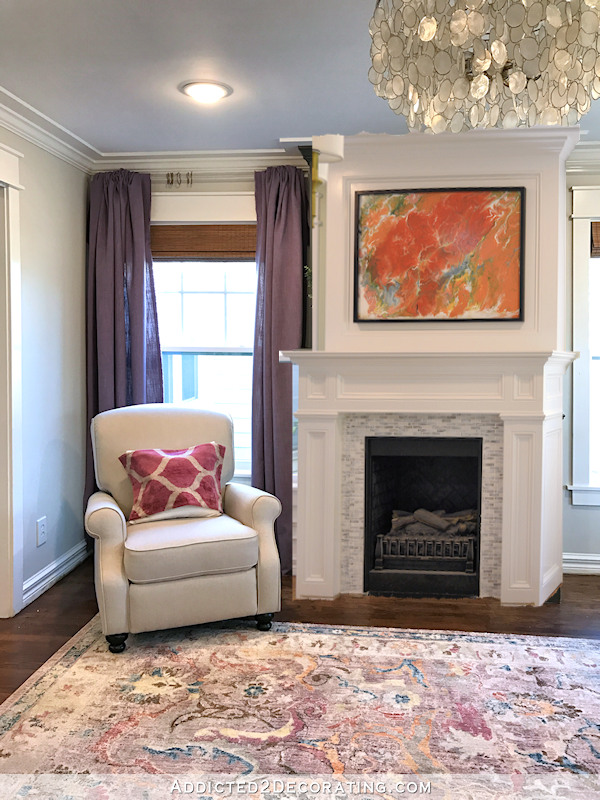 Living Room Fireplace Color White Or Gray Addicted 2 Decorating - Fireplace Surround Paint Colours