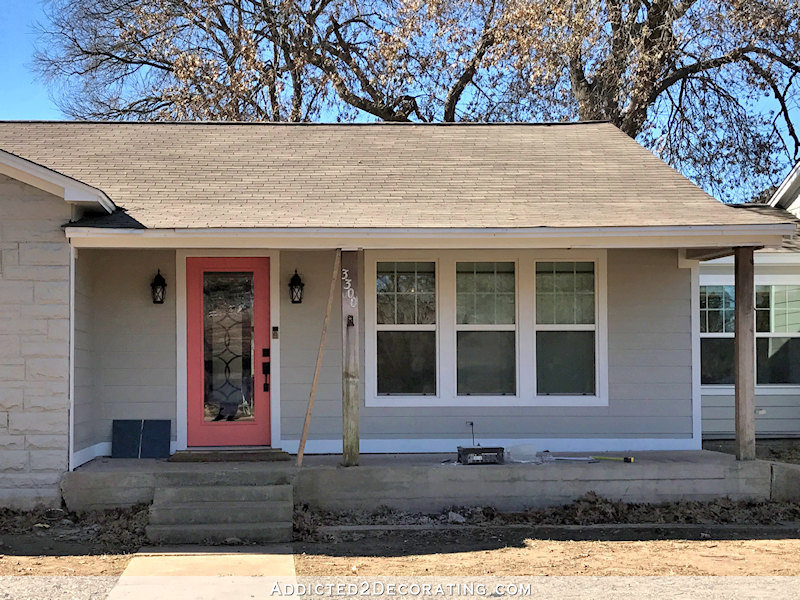 Front Porch Progress No More Sagging Roof Addicted 2 Decorating