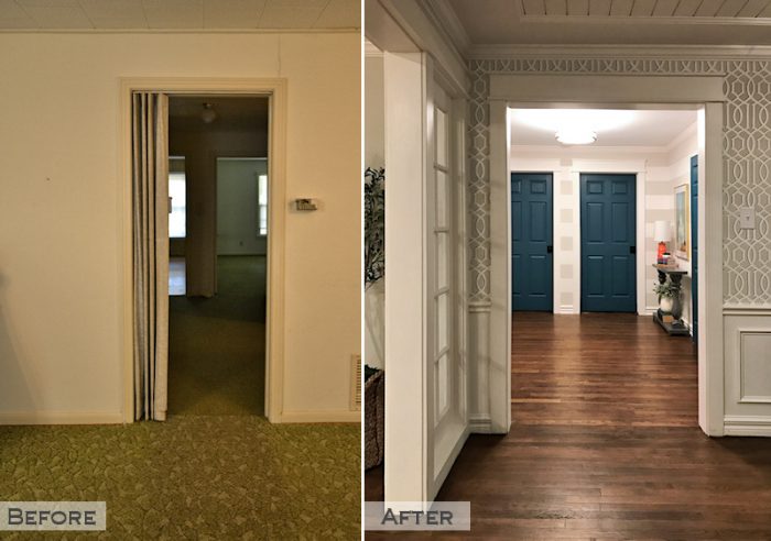 The Finished Hallway Remodel - Before & After - Addicted 2 Decorating®