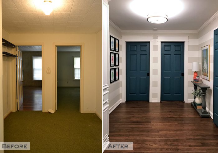 The Finished Hallway Remodel - Before & After - Addicted 2 Decorating®