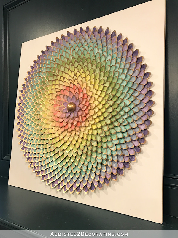 Colorful 3D Rainbow Gradient Pinwheel Artwork