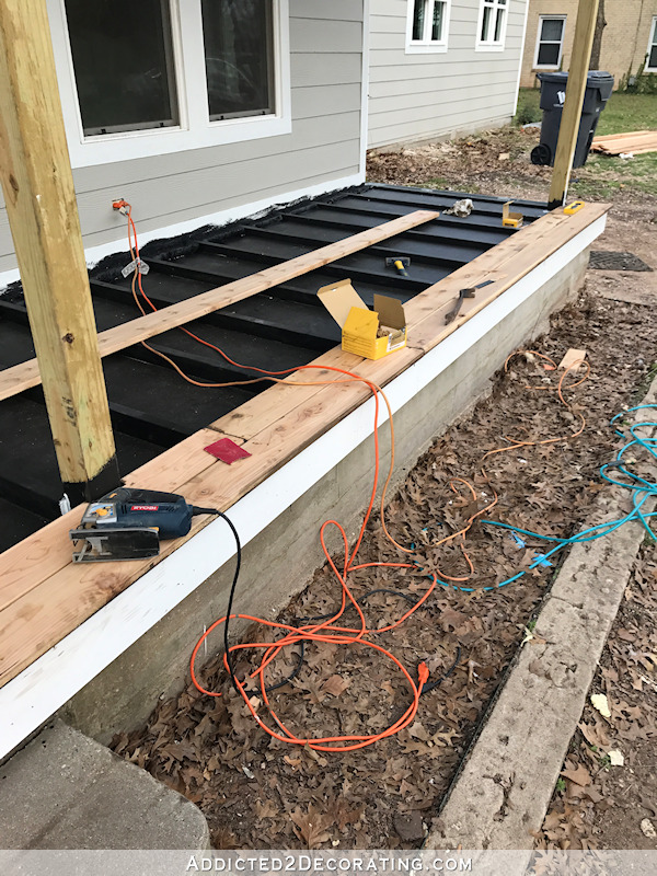 Porch Progress — Critter-Proofing + Installing The Porch Boards (Finally!!)