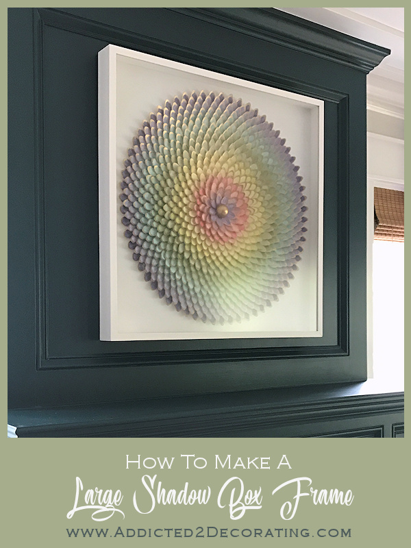 How to make a DIY shadow box frame for large artwork