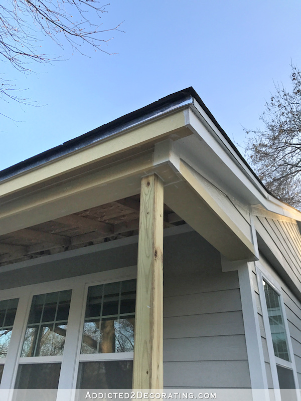 Porch Roof Trim Column Options, Patio Roof Support Posts