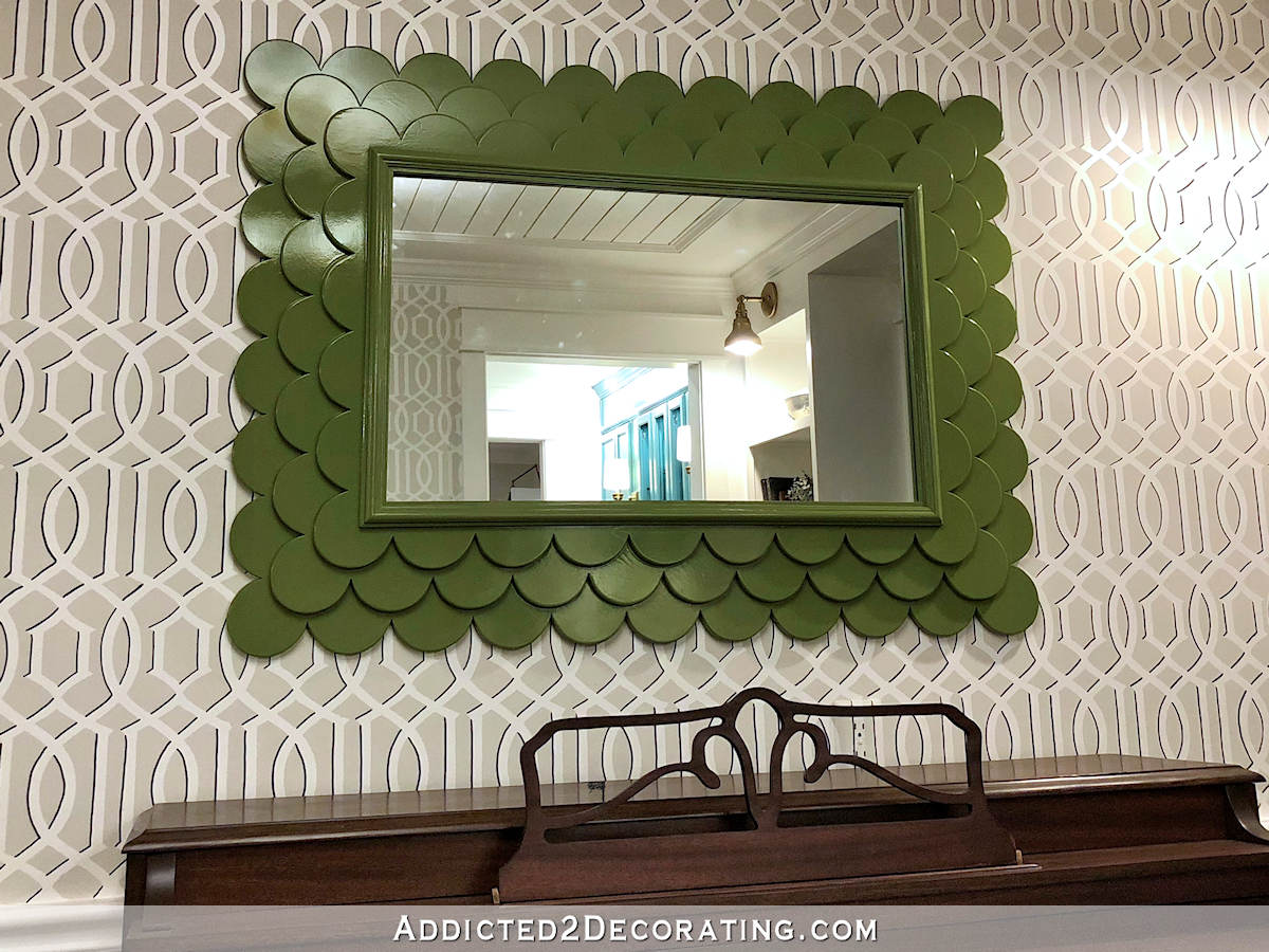 DIY Triple Layer Scalloped Mirror