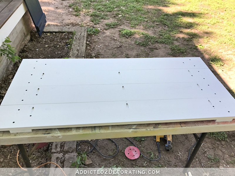 DIY board and batten shutters - screw the battens on from the back