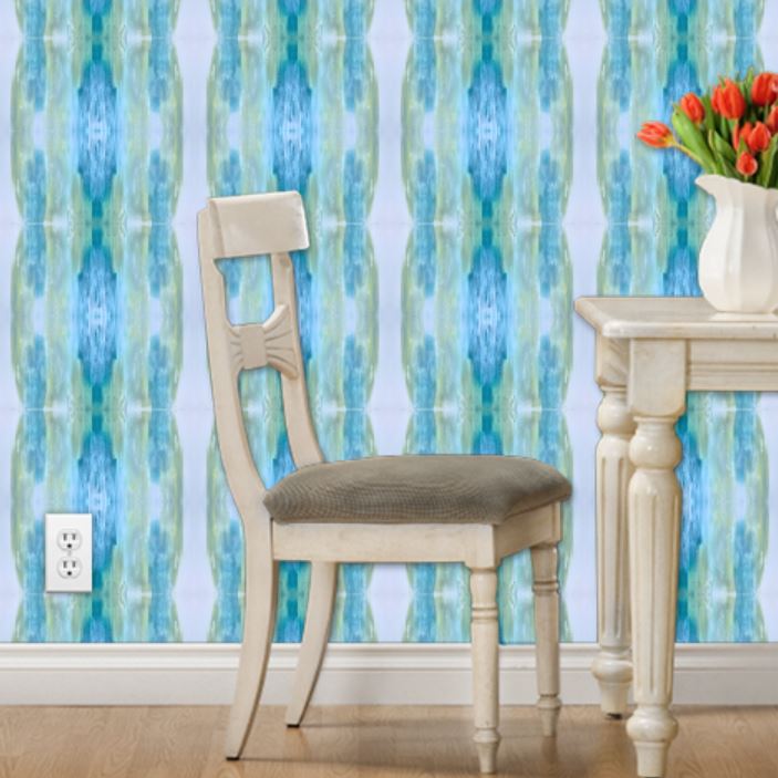 How To Create A Wallpaper Or Fabric Design From A (Very Simple!!) Acrylic Painting