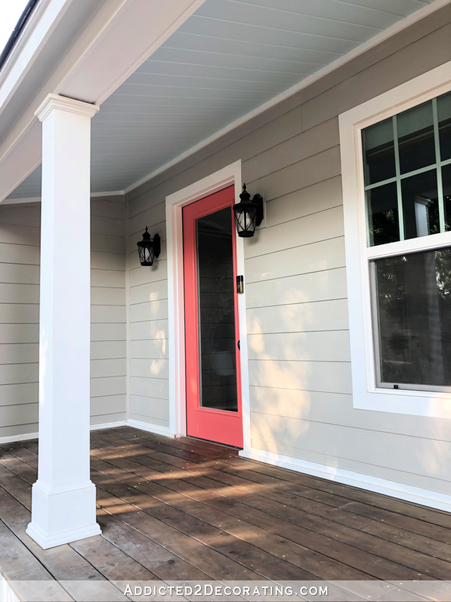 My Finished Tongue And Groove Haint Blue Porch Ceiling Addicted