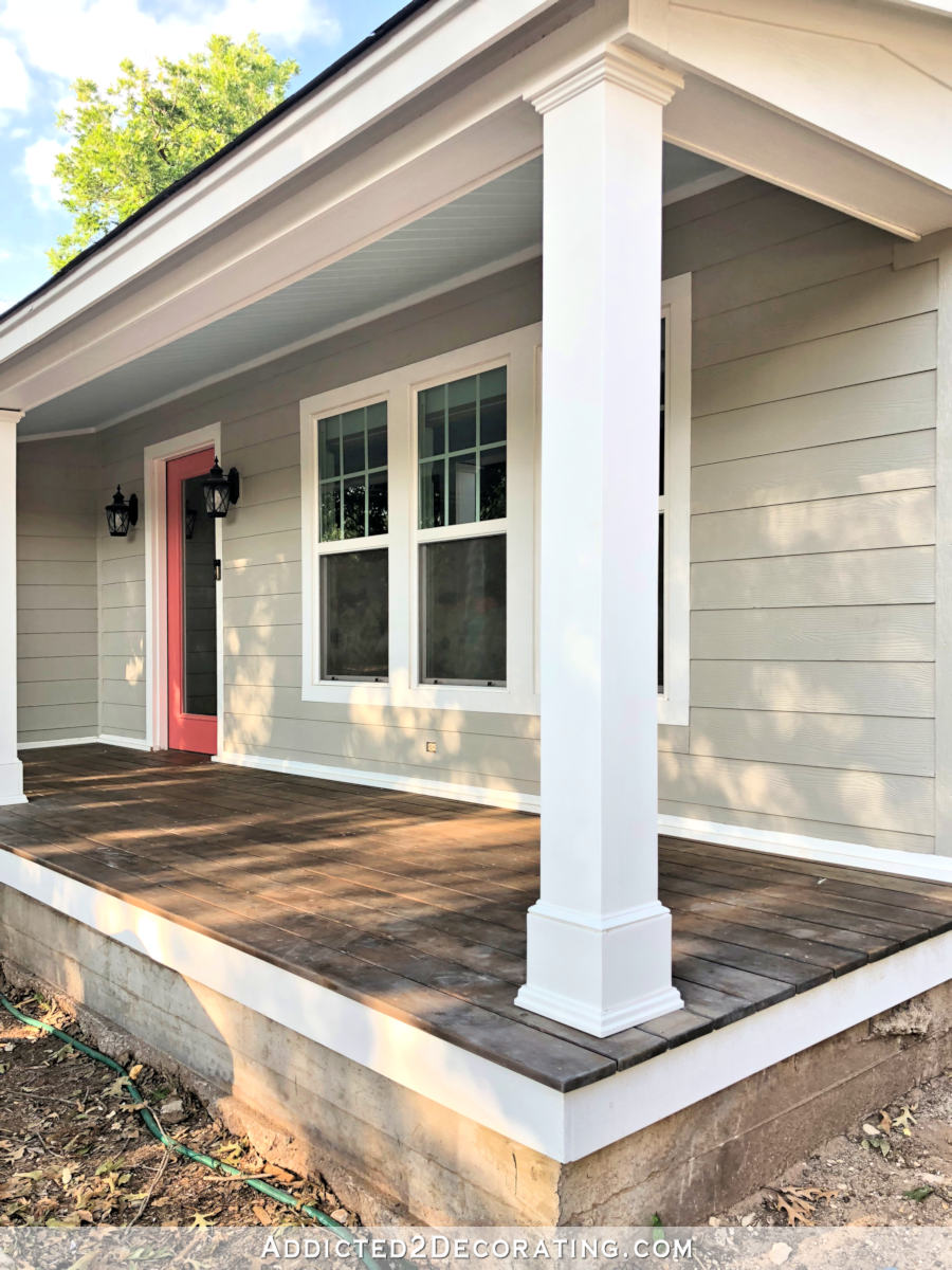 My Finished Tongue And Groove Haint Blue Porch Ceiling Addicted