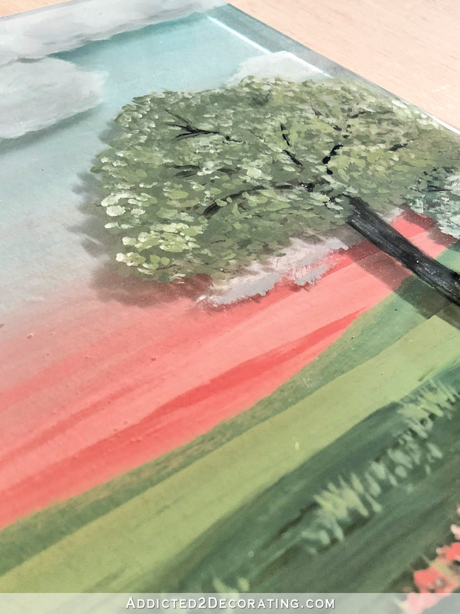 In The Studio: Layered Resin Landscape and Resin Petri Dishes