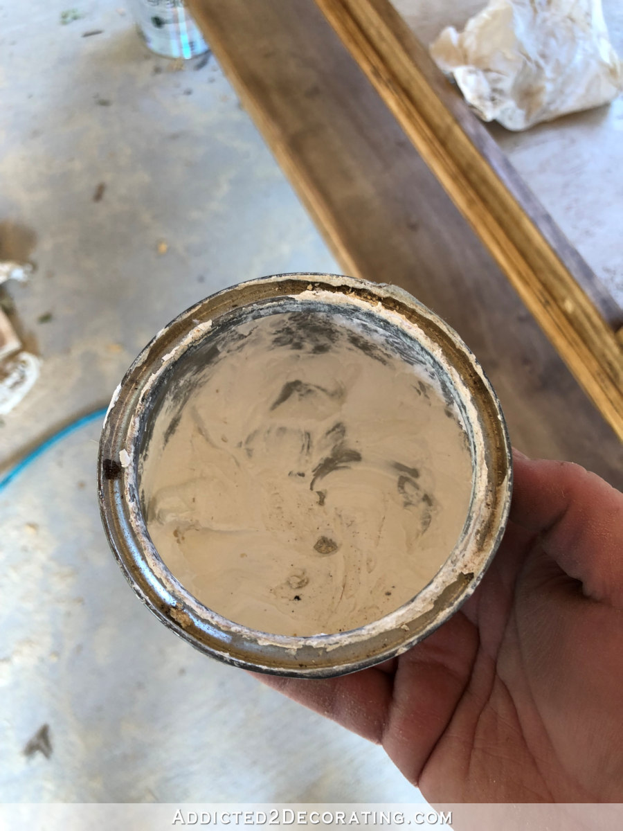 Using Briwax liming wax to tone down the color of stained wood