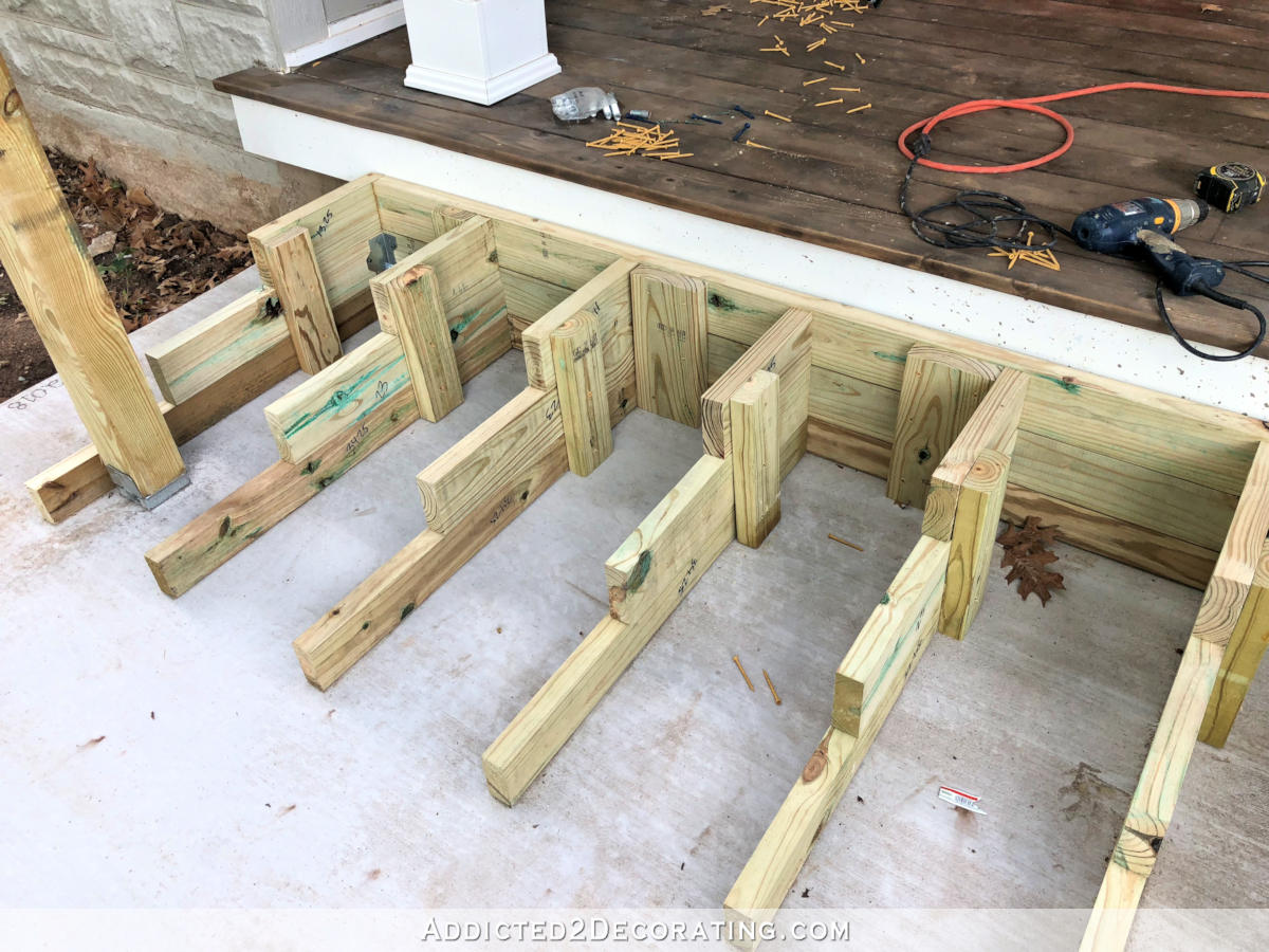 Building My Front Porch Steps (The Box Method) – Part 1 – Building The Basic Frame