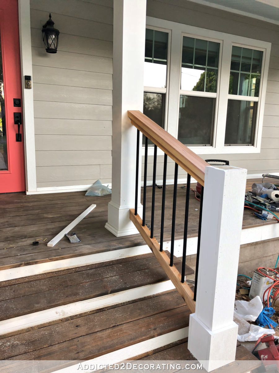 How To Build Porch Step Railing Addicted 2 Decorating®