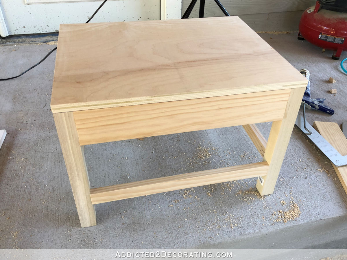 How To Make An Easy DIY Wood Stool (Or A Base For An Upholstered Ottoman)
