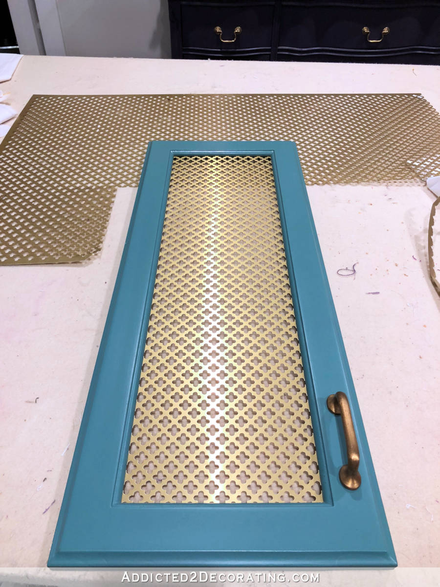 How To Add Wire Mesh Grille Inserts To Cabinet Doors (The Easy And