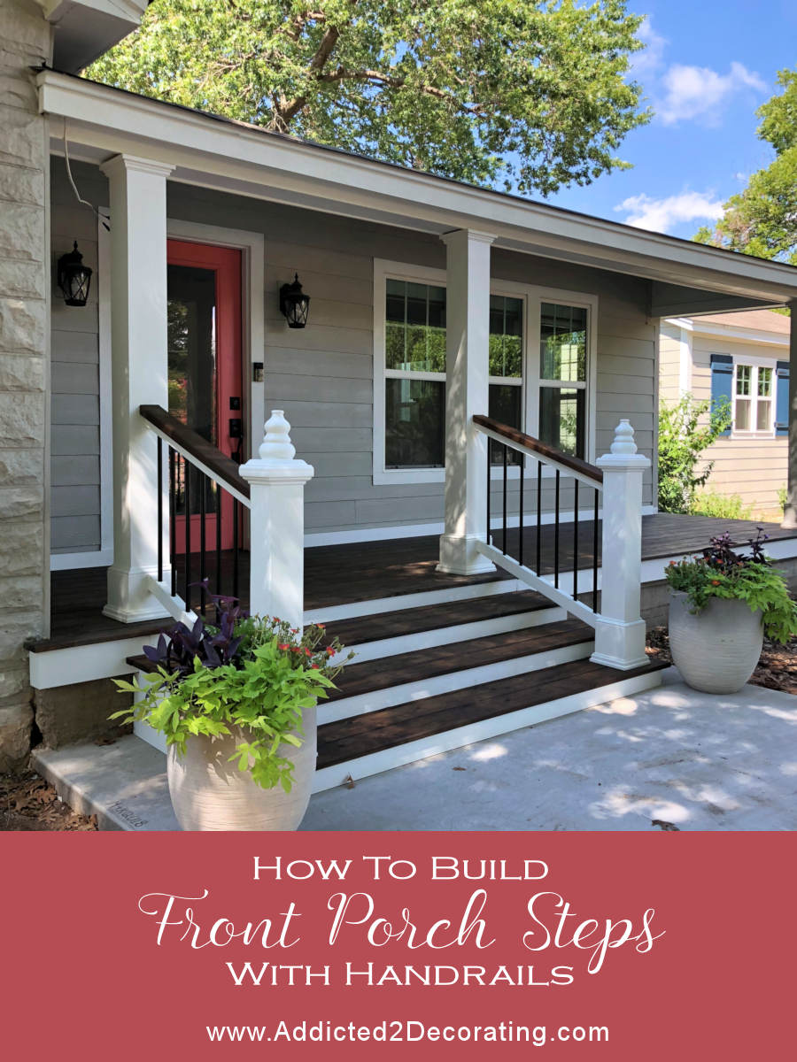 Featured image of post Front Door Steps With Handrails / Wooden handrails for exterior stairs provide balance and support when going up and down the stairs, and set off the front stairway.