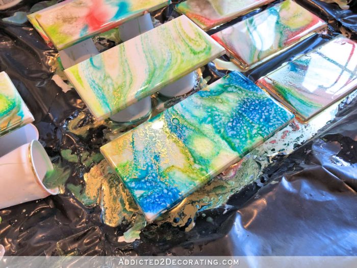 Pattern Tile Experiments Backsplash Tile Experiment #2 (Much Better This Time!) - Resin and ...