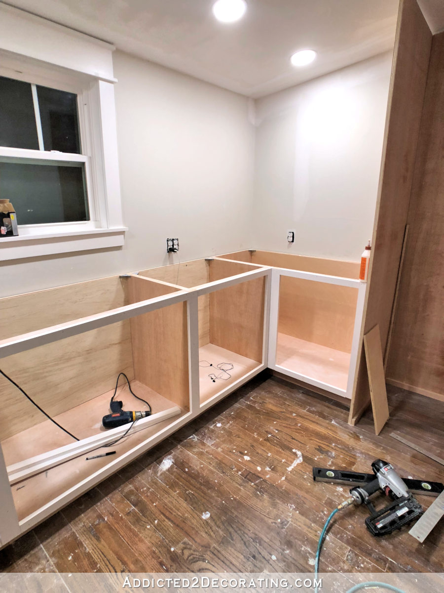 How I Built My Lower Base Cabinets And Drawers In The Pantry Addicted 2