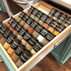 DIY tiered spice drawer insert - Addicted 2 Decorating