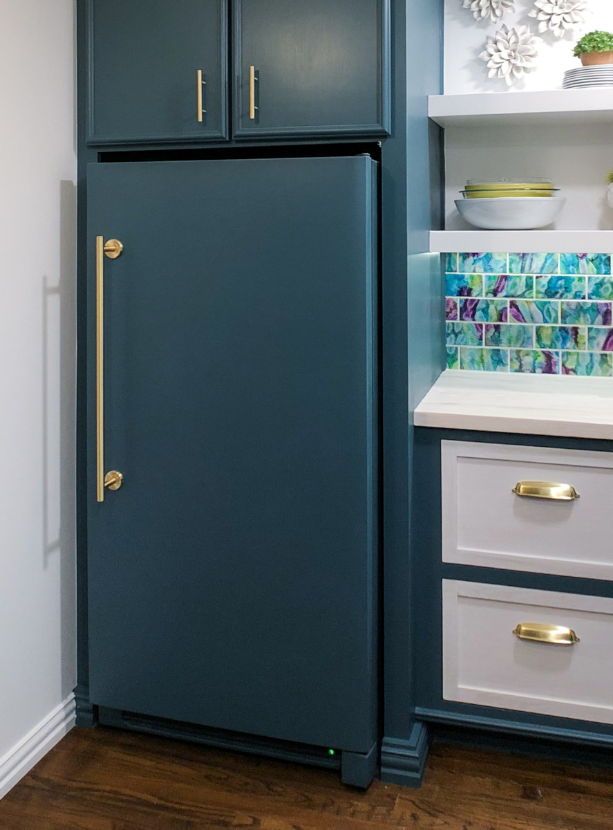 How To Paint A Refrigerator (Or In My Case, An Upright Freezer) — Before And After