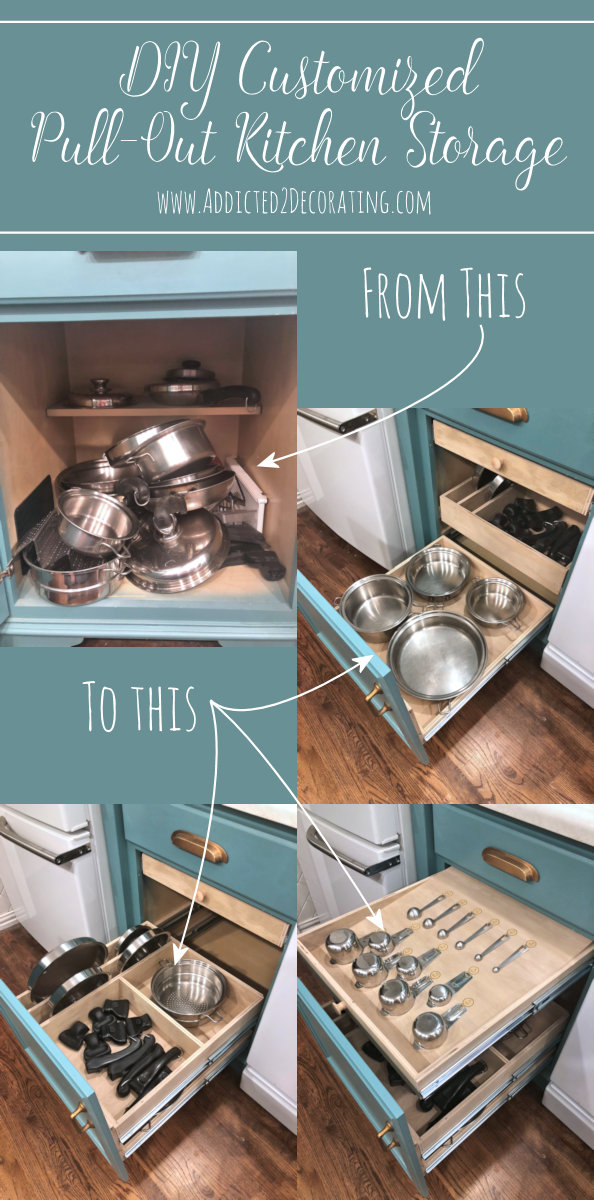 DIY Pull-Out Pot & Pan Organizer – Love & Renovations