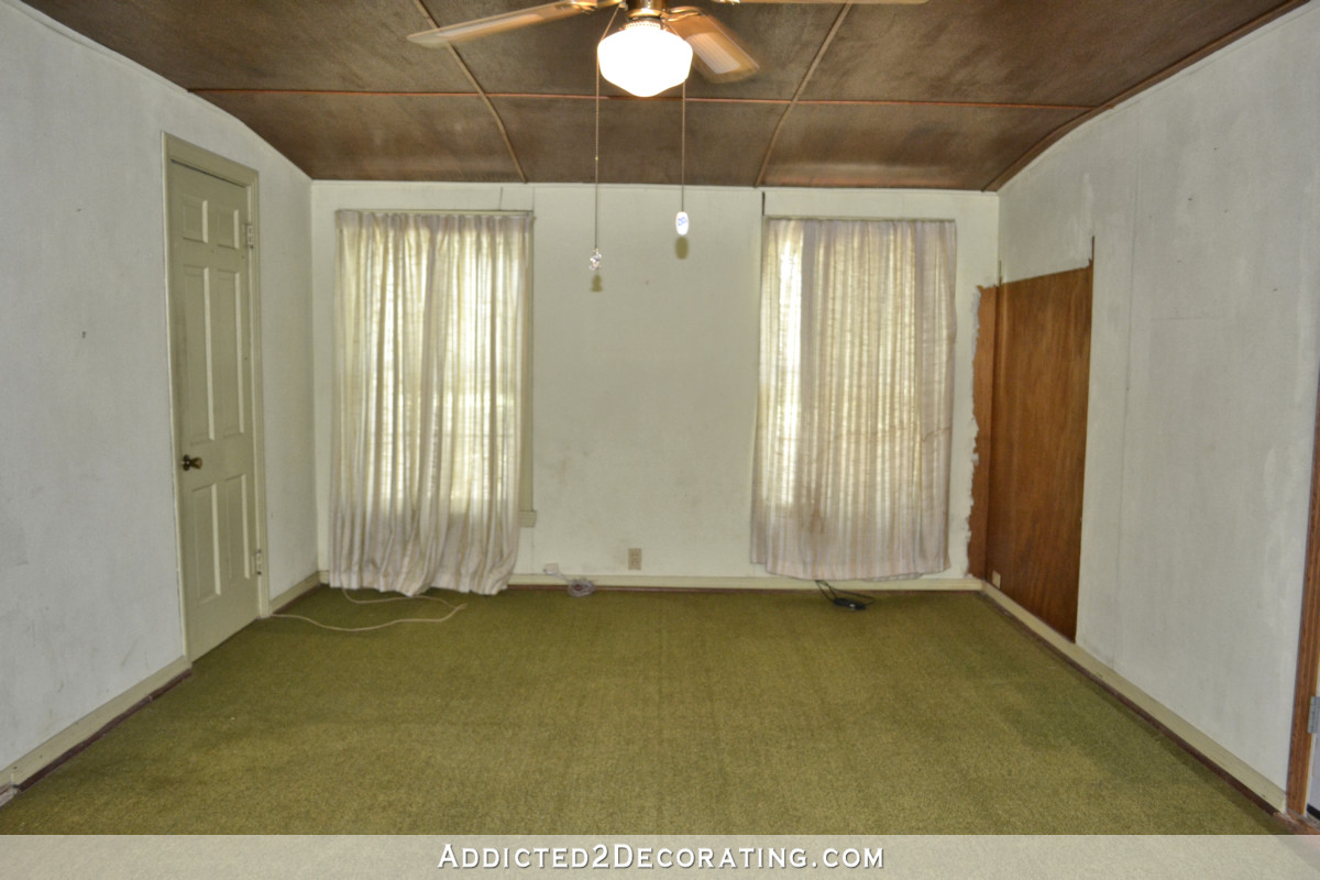 Butler's pantry was designed to fit in an area at the back of the den that previously had no wall separating the two spaces.