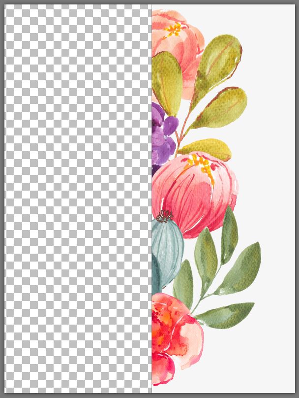 Create your own wallpaper design - step 2 - cut image in half vertically, and swap left and right sides.