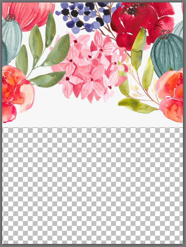 Create your own wallpaper design - step 4 - move bottom half to top